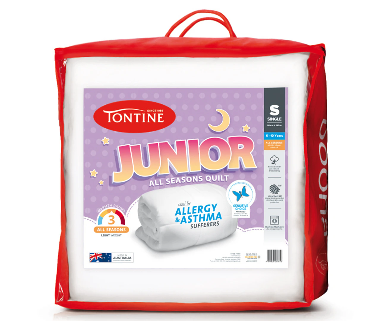 Tontine Junior All Seasons Quilt - Single Bed