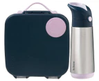 b.box Kids' Lunchbox & Insulated Drink Bottle - Indigo Rose