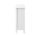 Oikiture 3-Tier Console Table Open Shelf Wood Sofa Table Hall Side Entry White