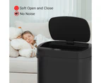 Advwin 50L Motion Sensor Bin Automatic Rubbish Smart Kitchen Waste Trash Can Touch Free Garbage Black