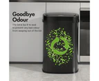 Advwin 50L Motion Sensor Bin Automatic Rubbish Smart Kitchen Waste Trash Can Touch Free Garbage Black