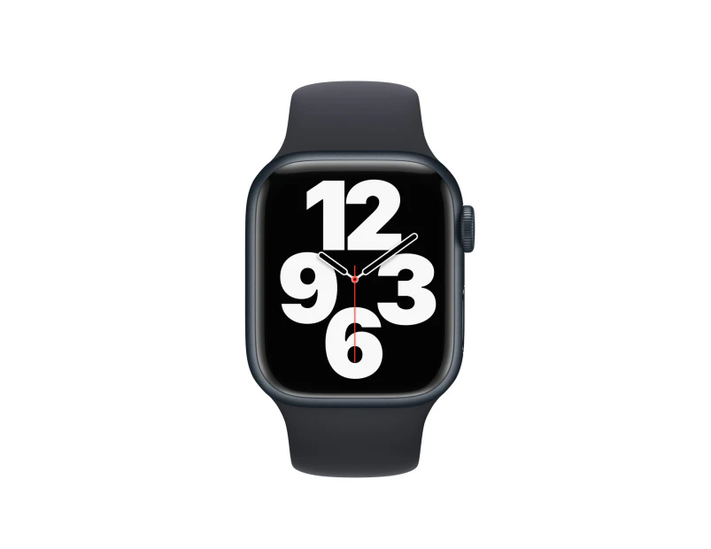 Apple Watch Series 7 (GPS) 45mm Midnight AL Case Black Band - Refurbished Grade B