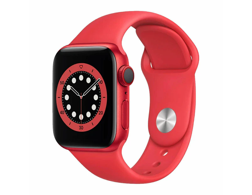 Apple Watch Series 6 (GPS) 44mm Red Aluminium Case Red Band - Refurbished Grade A