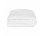 Cotton Top Fitted Mattress Protector, Single Bed - Anko - White