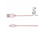 Lightning Cable, 2m Pink Rope - Anko - Pink