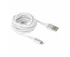 USB to Lightning Heavy Duty Cable, 2m - Anko - White