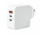 Laptop Power Delivery Charger, 65W - Anko - White
