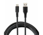 USB-A to USB-C Universal Cable, 2m - Anko - Black