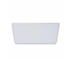 11L Smooth and Shiny Plastic Tub, White - Anko