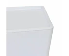 11L Smooth and Shiny Plastic Tub, White - Anko