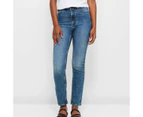 Petites Straight Leg Denim Jeans - Dannii Minogue - Blue