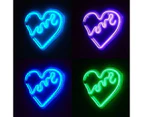 LED Neon Love Heart Light - Anko - White