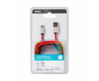 Lightning Cable, 2m Rainbow Rope - Anko