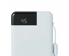 Portable Charger USB A and C 15W 5000mAh - Anko - White