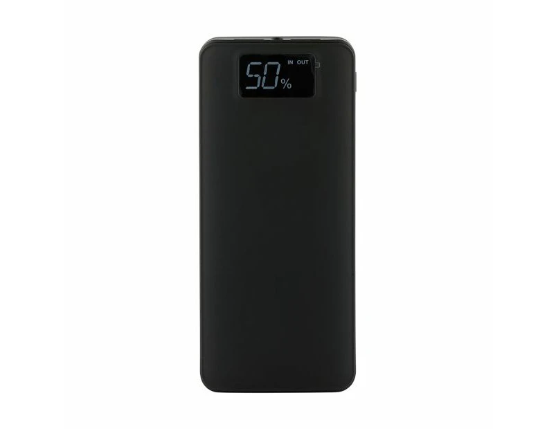 Portable Charger Dual Port, 15,000mAh - Anko - Black