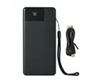 Portable Charger USB-A & USB-C 15W 20000mAh - Anko - Black