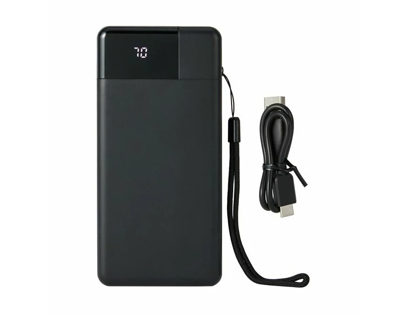 Portable Charger USB-A & USB-C 15W 20000mAh - Anko - Black