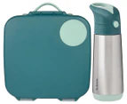 b.box Kids' Lunchbox & Insulated Drink Bottle - Emerald Forest