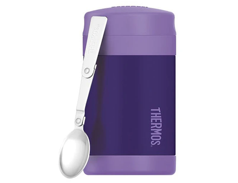 Thermos 470mL Vacuum Insulated Food Jar w/ Spoon - Purple