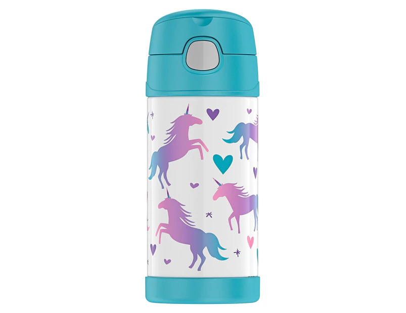 Thermos 355mL FUNtainer Vacuum Insulated Drink Bottle - Unicorns