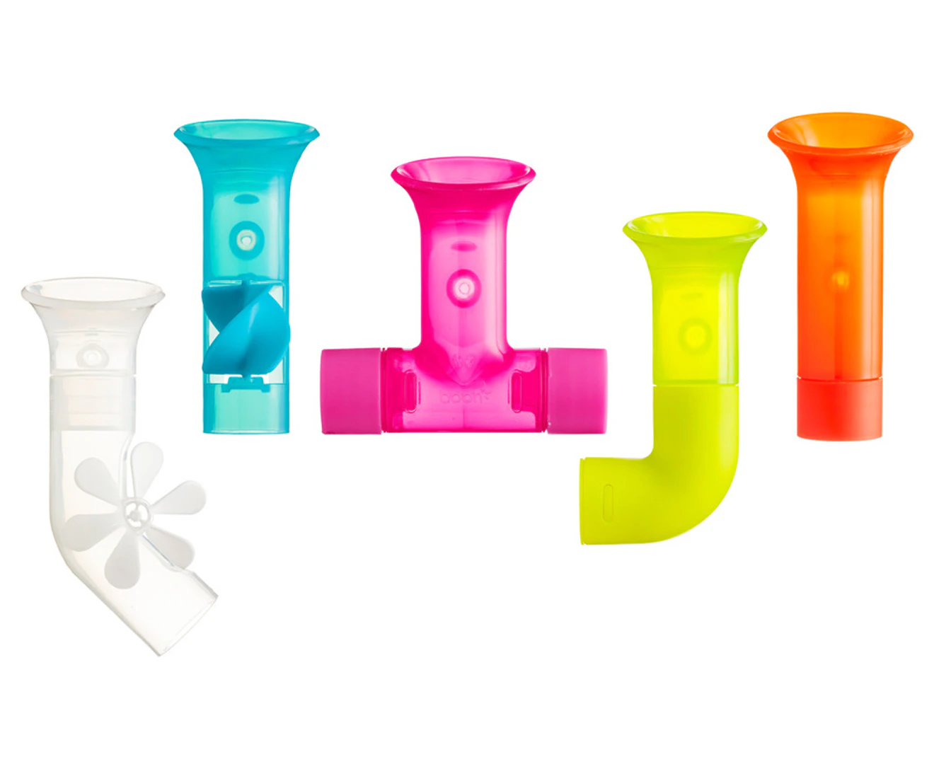 Boon Baby Bath Toy Bundle Set (Pipes Tubes Cogs)