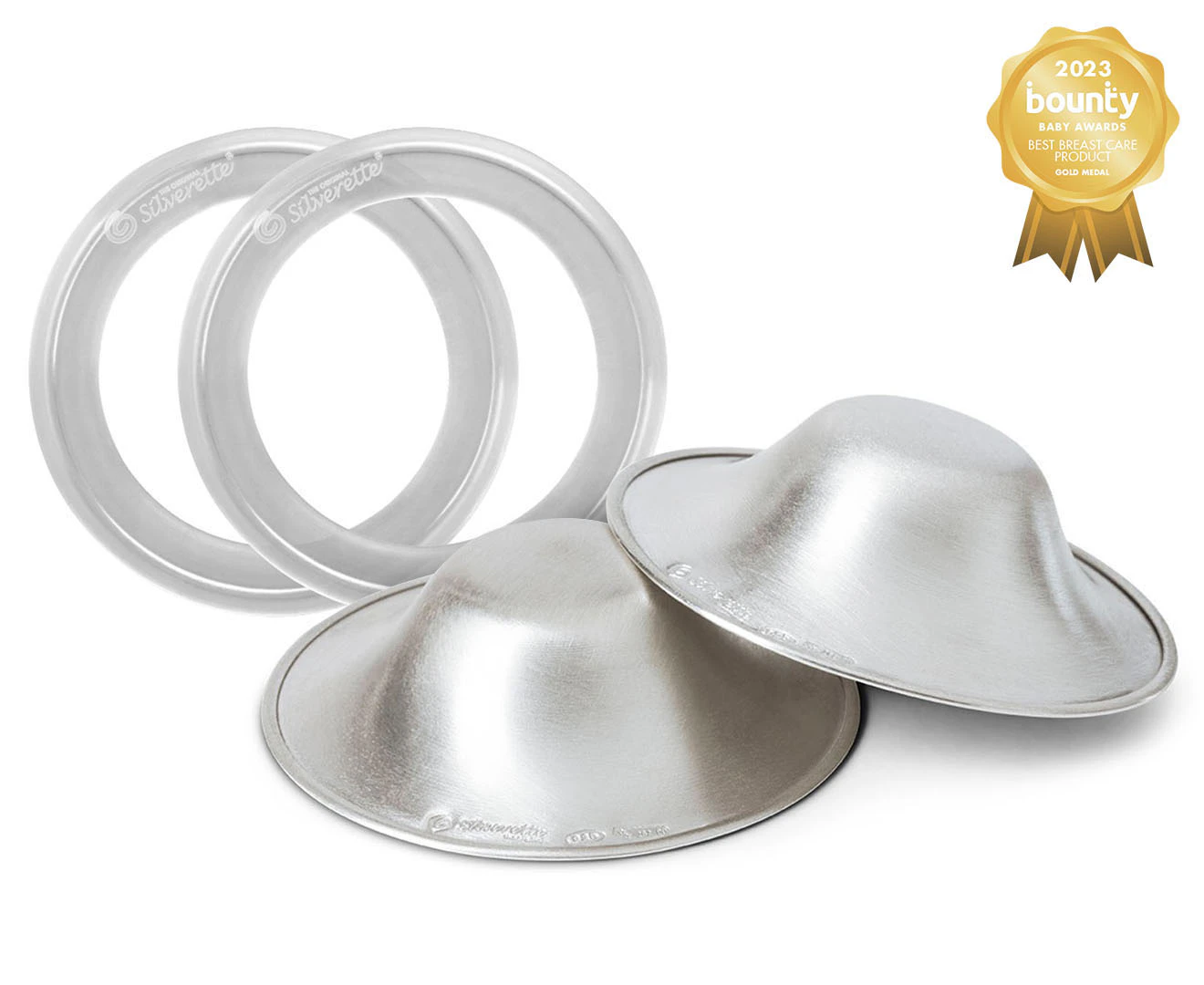 Silverette 4-Piece The Original Nursing Cups & O-Feel Ring Set