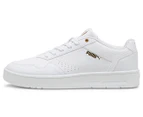 Puma Unisex Court Classic Sneakers - White/Gold