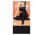 Ambra Women's Totally Opaque Tights - Black