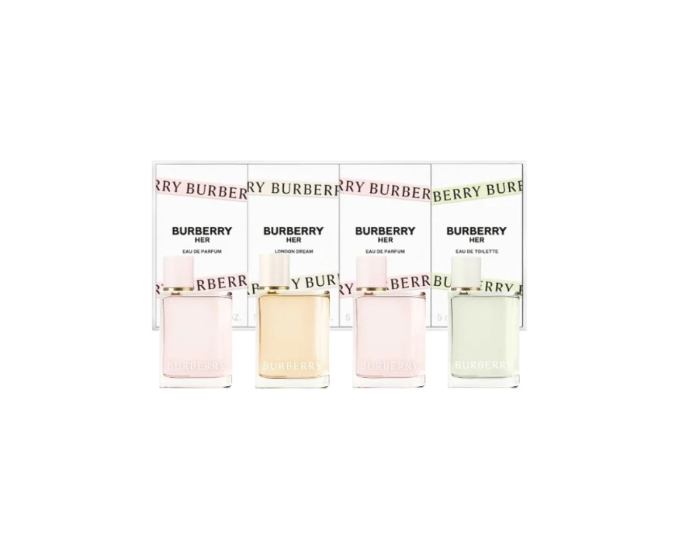 Burberry Her 4 Piece Mini Fragrance Set 4 x 5mL