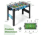 Costway Foosball Table Game Set Soccer Table Game w/ 2 Footballs Soccer Table Family Activities Game Competition