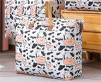 073 2Pcs Handheld Storage Bag Cotton Quilt Bag Household Clothing Storage Bag