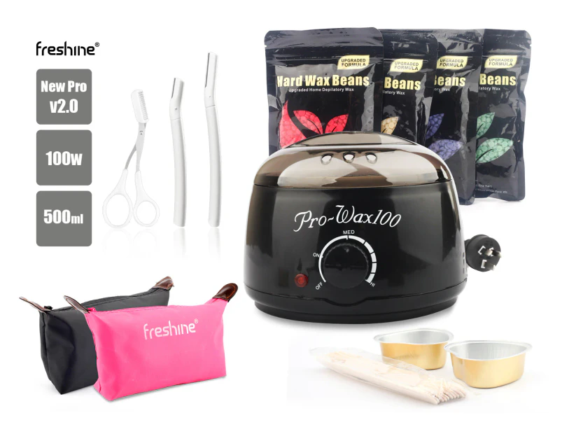 500ml Pro Wax Pot Heater Kits 400g Wax Beads (Sydney Stock) Waxing Kits Warmer Formula Hard Wax Beans
