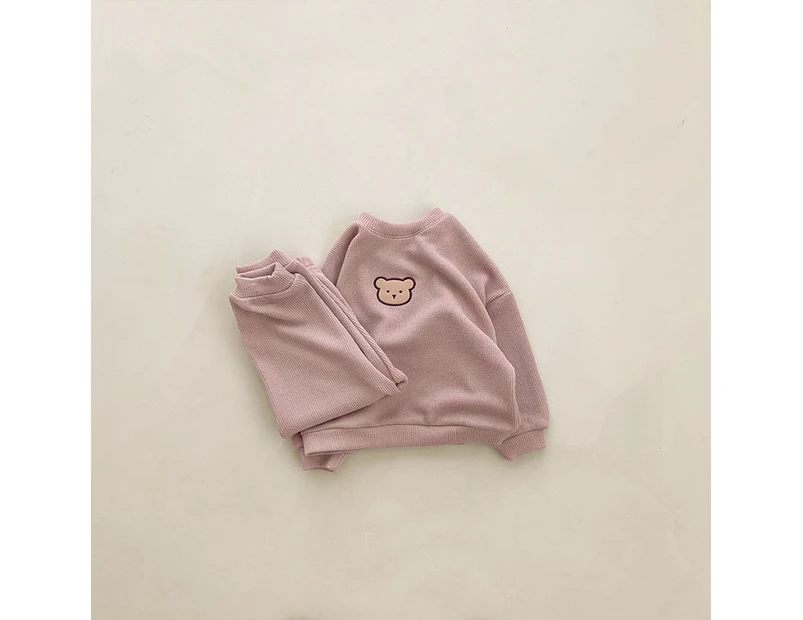 6mths-3yrs Baby Girls' S Sweatshirt Tracksuit 2-Piece Set