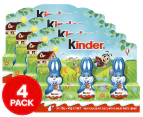 4 x 3pk Kinder Easter Bunny Milk Chocolate