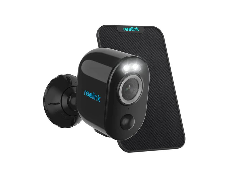 Reolink Wireless Security Camera 4MP Outdoor Argus 3 Pro with Solar Panel (Black)
