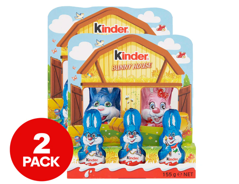 2 x Kinder Bunny House 155g