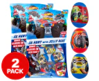 2 x 15pk Hot Wheels Easter Hunt Eggs w/ Jelly Beans