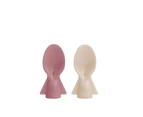 Universal Food Pouch Spoons 2 pack - Dusty Rose & Sand