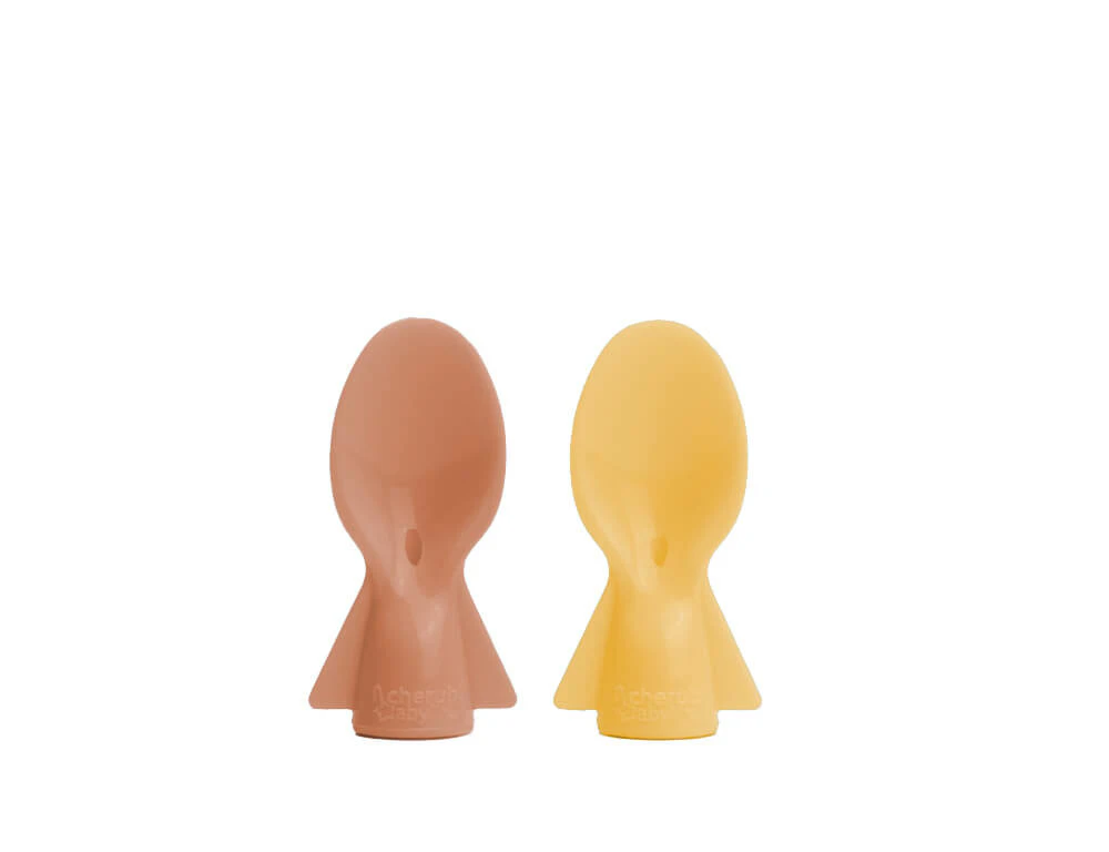 Universal Food Pouch Spoons 2 pack - Caramel & Mimosa