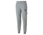 Puma Men's Essentials Cargo Trackpants / Tracksuit Pants - Grey Heather