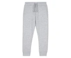 Bonds Baby Logo Fleece Trackpants / Tracksuit Pants - New Grey Marle