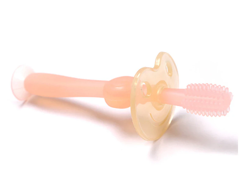 Haakaa 360° Silicone Baby Toothbrush - Pink