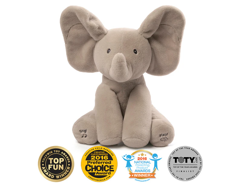 Gund Flappy The Elephant Animated 12" Plush Toy