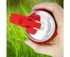 2Pcs Beer Can Opener Ergonomic Labor-saving Protect Your Nail Home Restaurant Manual Beer Soda Can Opener Bar Accessories - Red