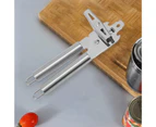 Can Opener Anti-slip Grip Comfortable Handle Rust-Proof Anti-deform Labor-saving Hanging Storage 3 in 1 Bottle Opener Kitchen Gadget - A
