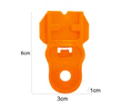 2Pcs Can Openers Compact Size Smooth Edge Portable Lightweight Reusable Multipurpose ABS Handheld Manual Beverage Drink Can Openers Kitchen Supplies - Orange