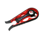 1 Set Can Opener Kit Multi-purpose Ergonomic Handheld Twist Off Lid Quick Opening Bottle Opener Bar Accessories - Red
