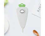 2Pcs Multifunctional Beer Bottle Opener Radish Carrot Shape Strong Magnetic Anti-slip Heavy Duty Pull-tab Can Lid Manual Opening Tool Kitchen Supplies - White