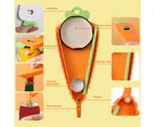 2Pcs Multifunctional Beer Bottle Opener Radish Carrot Shape Strong Magnetic Anti-slip Heavy Duty Pull-tab Can Lid Manual Opening Tool Kitchen Supplies - Orange