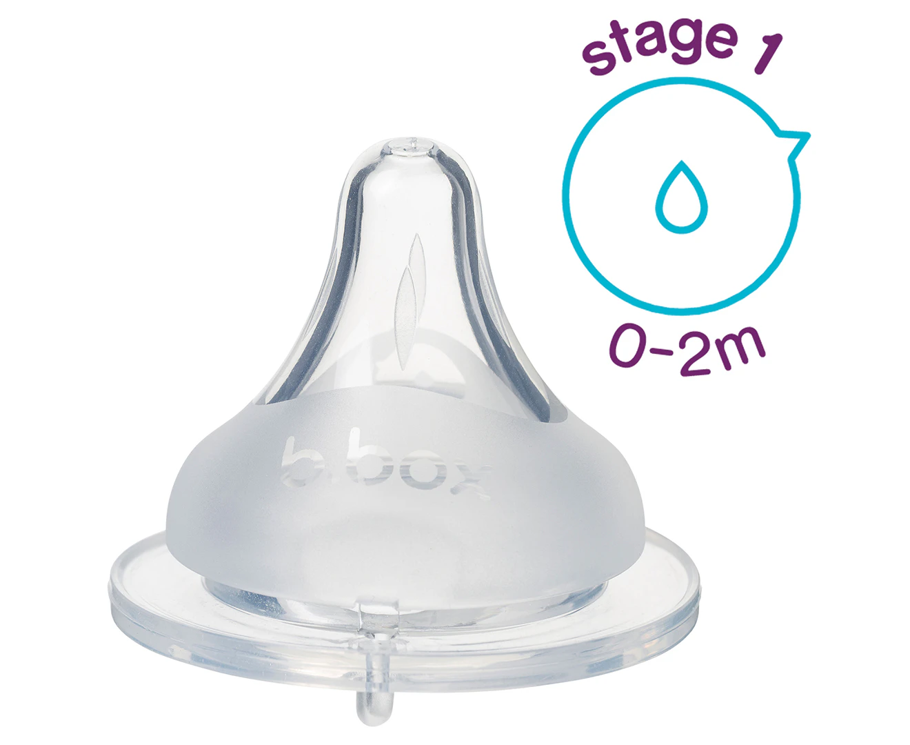 Baby Bottle Anti-Colic Teat, 2 Pack - Stage 1 (0-2 Months)